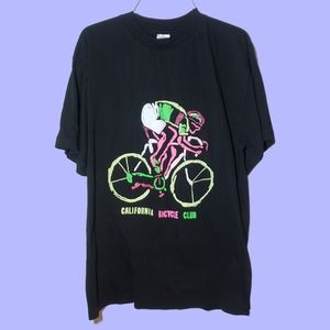 Vintage 80s California Bicycle Club Single Stitch T Shirt Size XL